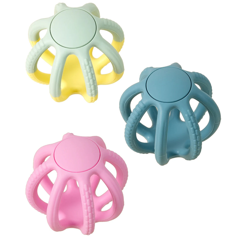 Mamaplan 1PCS Baby Silicone Press Toys Kids Finger Press Teething Toys Baby Sensory Toys Colorful Baby Products Baby Accessories