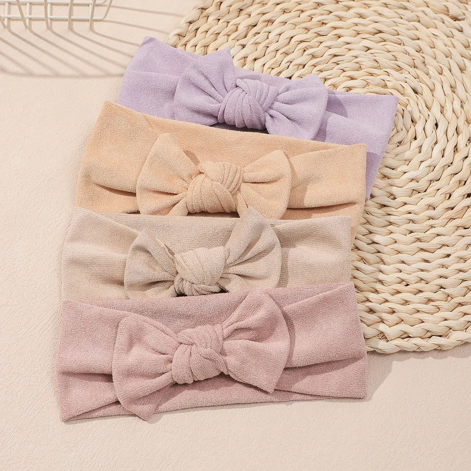 Baby Girls Bows Headband Solid Elastic Soft Hair Bands for Newborn Baby Girls Infant Toddler Headwear Hair Accessories Gifts